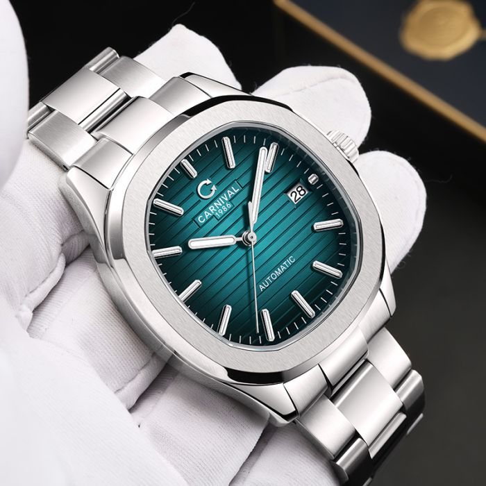 Чоловічий механічний водостійкий годинник Carnival Chronos - зображення 3
