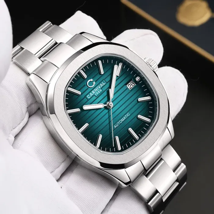 Чоловічий механічний водостійкий годинник Carnival Chronos - зображення 3