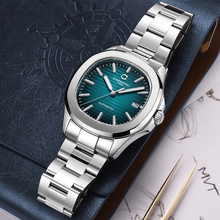 Чоловічий механічний водостійкий годинник Carnival Chronos - зображення 5