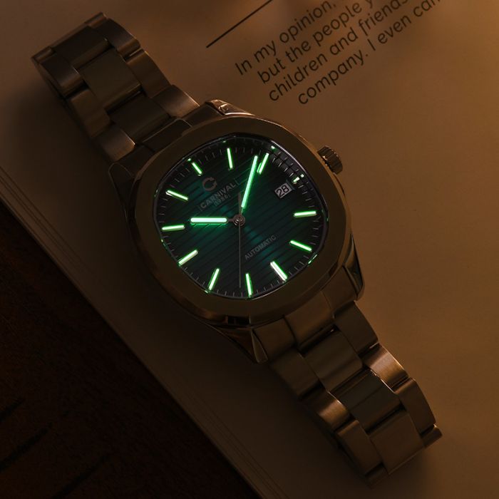 Чоловічий механічний водостійкий годинник Carnival Chronos - зображення 6