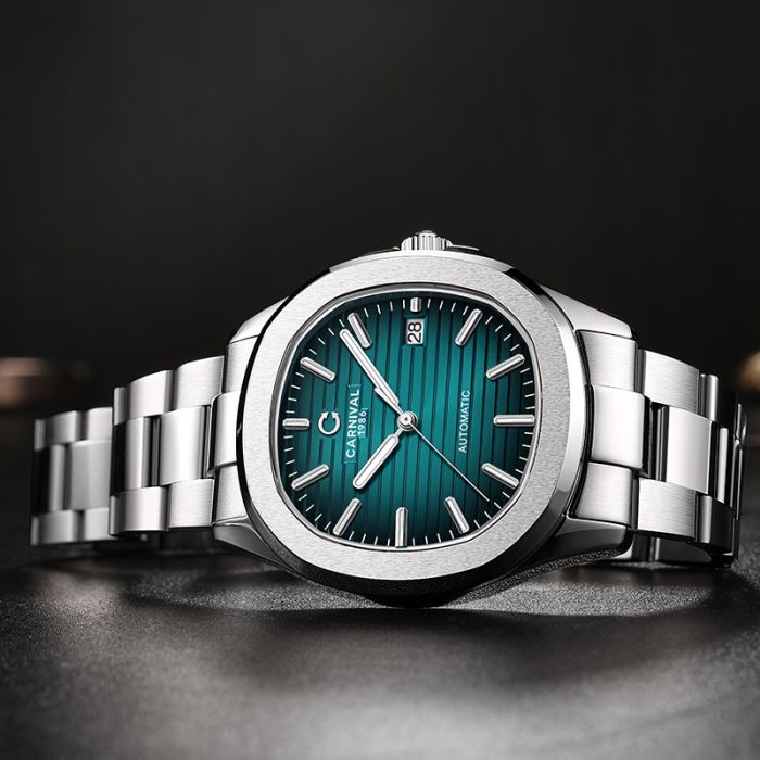 Чоловічий механічний водостійкий годинник Carnival Chronos - зображення 8
