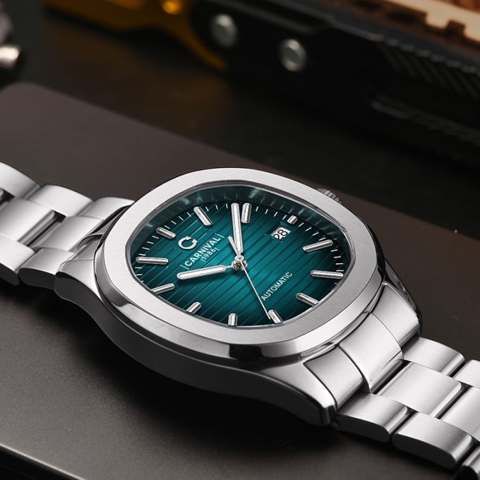 Чоловічий механічний водостійкий годинник Carnival Chronos - зображення 9