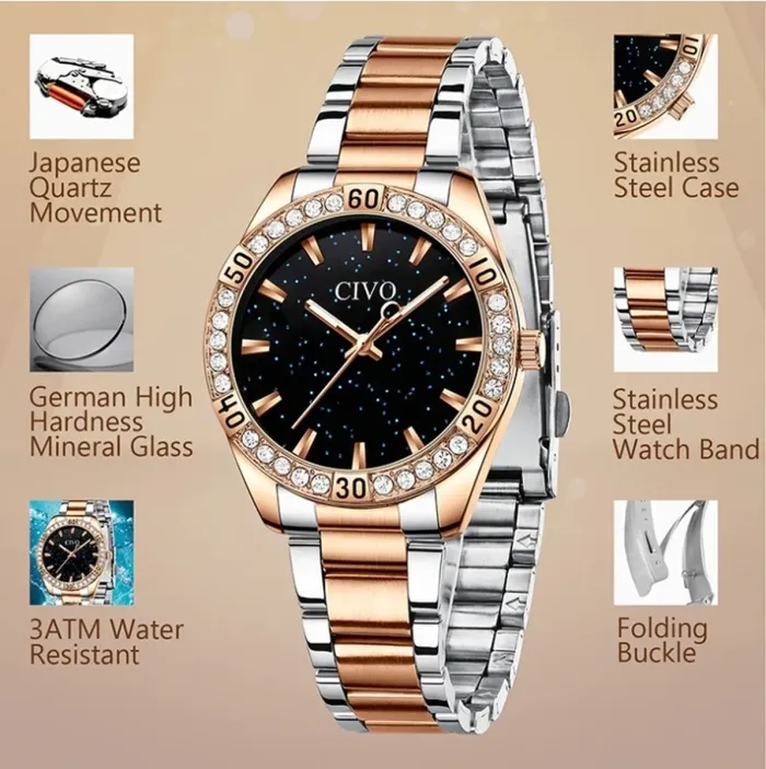 Жіночі годинники Civo Carribian - зображення 7