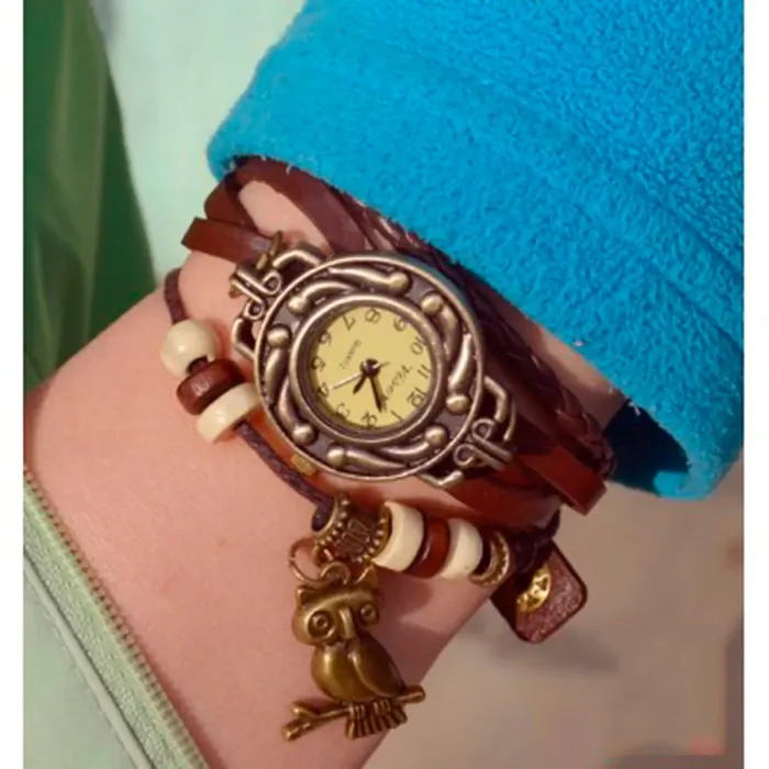 Жіночі годинники CL Owl Brown - зображення 2
