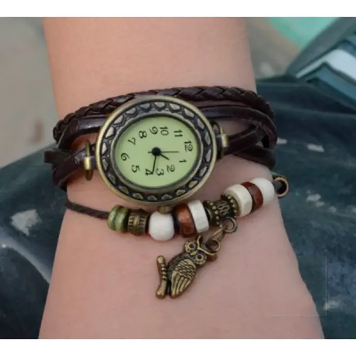 Жіночі годинники CL Owl Brown - зображення 3