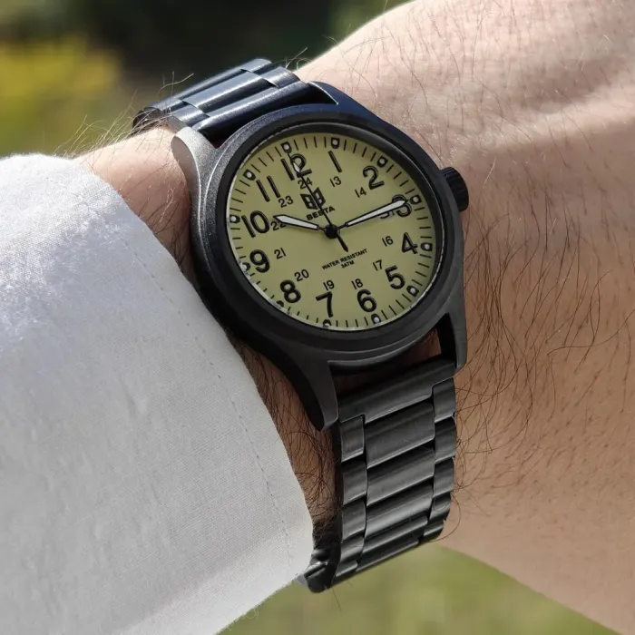 Чоловічий тактичний годинник Besta Command Green Metal, 2 ремінці - зображення 7