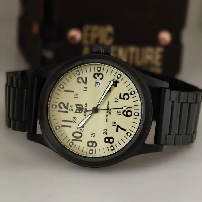 Чоловічий тактичний годинник Besta Command Green Metal, 2 ремінці - зображення 8