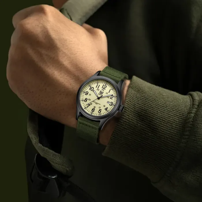 Чоловічий тактичний годинник Besta Command Green - зображення 4