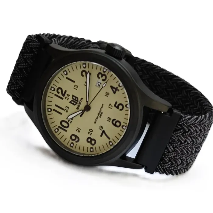 Чоловічий тактичний годинник Besta Command Green Nylon, 2 ремінці - зображення 2