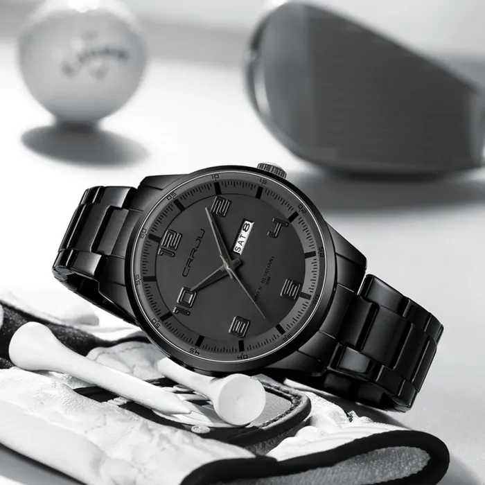 Чоловічий годинник Crrju Limited Black - зображення 3