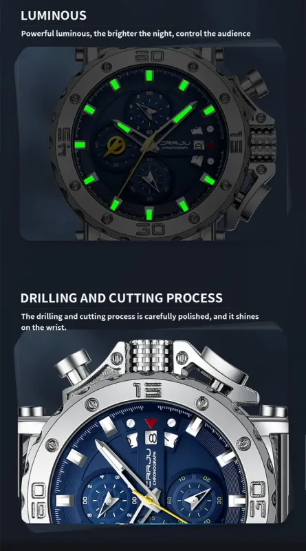 Чоловічий годинник Crrju Brutal - зображення 10