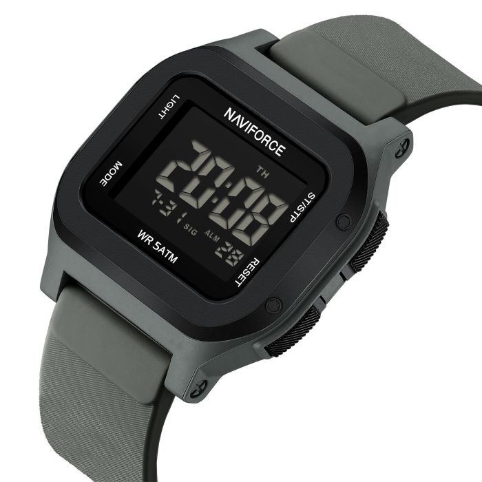 Чоловічий спортивний водостійкий тактичний годинник Naviforce Cube - изображение 1