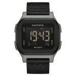 Чоловічий водостійкий спортивний тактичний годинник Naviforce Cube Strong Nylon