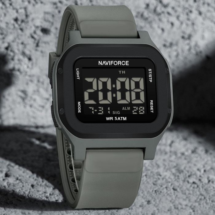 Чоловічий спортивний водостійкий тактичний годинник Naviforce Cube - изображение 3