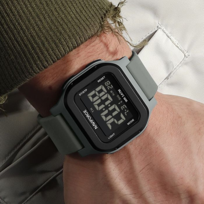 Чоловічий спортивний водостійкий тактичний годинник Naviforce Cube - изображение 4