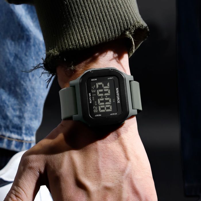 Чоловічий спортивний водостійкий тактичний годинник Naviforce Cube - изображение 5