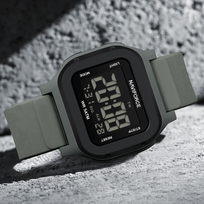 Чоловічий спортивний водостійкий тактичний годинник Naviforce Cube - изображение 7