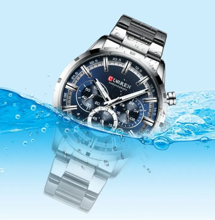 Чоловічий годинник Curren Flag Rubber Strap, 2 ремінці - зображення 5