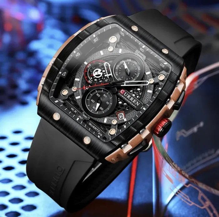 Чоловічий годинник Curren Jungle Black - зображення 3