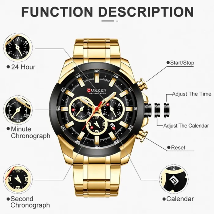 Чоловічий годинник Curren King - зображення 7