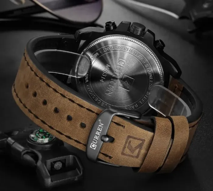 Чоловічий годинник Curren Monreal Armor Black, 2 ремінці - зображення 5