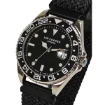 Чоловічий водостійкий годинник Lee Cooper Daytona Vibe Black, 2 ремінці