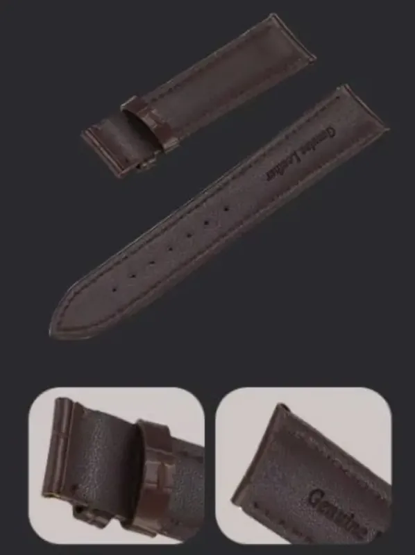 Ремінець коричневий DeLuxe кліпсовий розмір 22 - зображення 2