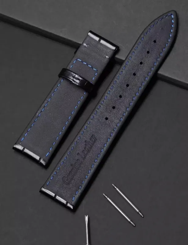 Ремінці Ремінець чорний DeLuxe кліпсовий розмір 20 - зображення 4