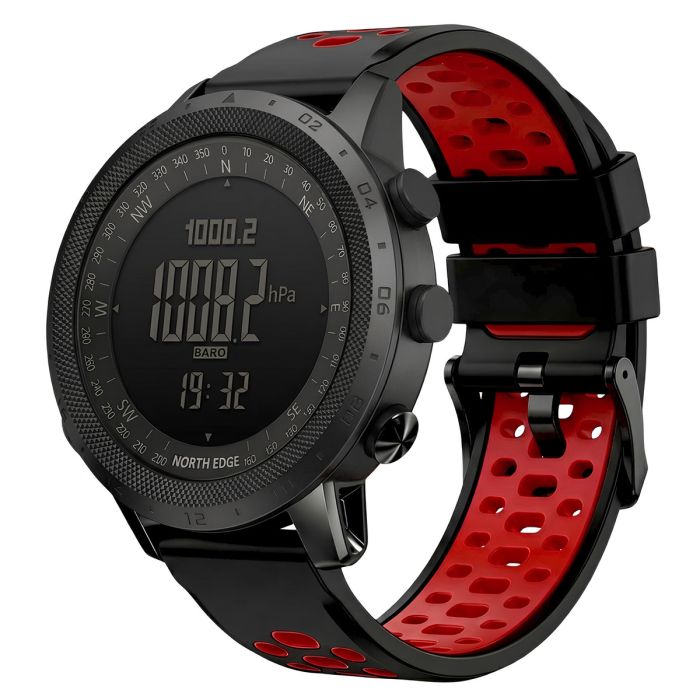 Чоловічий водостійкий спортивний тактичний з компасом годинник North Edge Desert Flex Red 5BAR з компасом - изображение 2