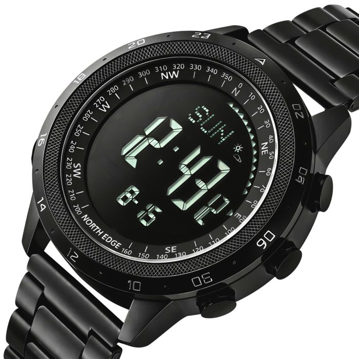 Чоловічий водостійкий спортивний тактичний з компасом годинник North Edge Desert Iron Edition, 2 ремінці - изображение 1