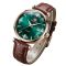 Жіночий годинник Olevs Diamond Leather Brown