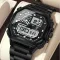 Чоловічий спортивний тактичний годинник Poedagar Dual Black