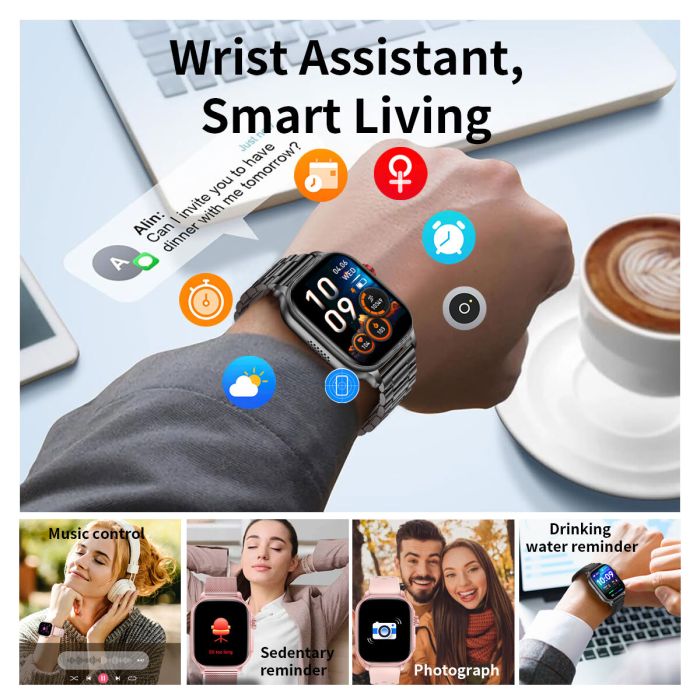 Розумний смарт годинник Smart Energy Steel Black - зображення 5