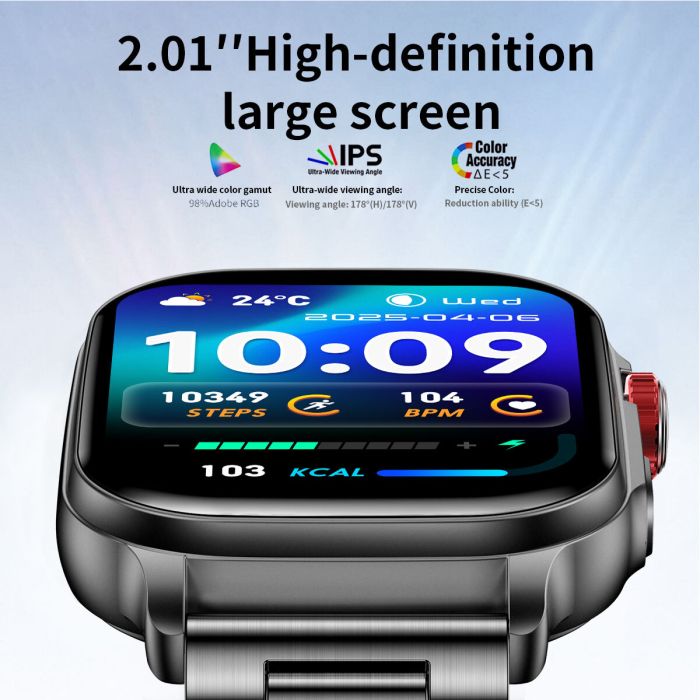 Розумний смарт годинник Smart Energy Steel Black - зображення 3