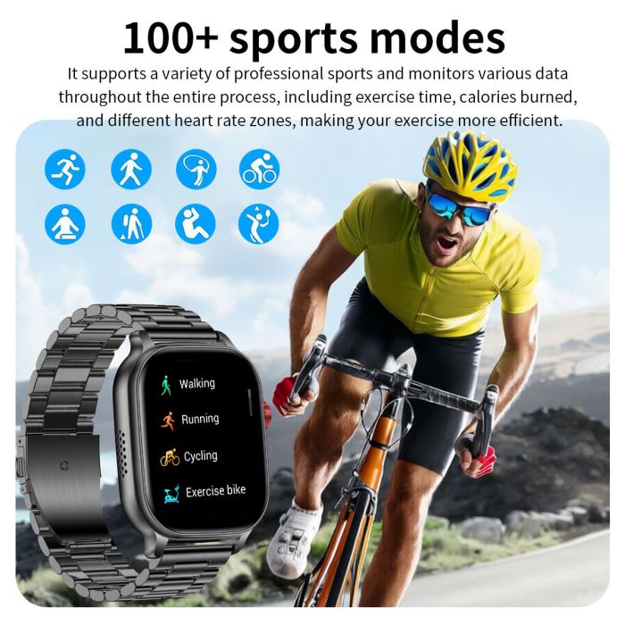 Розумний смарт годинник Smart Energy Steel Black - зображення 4