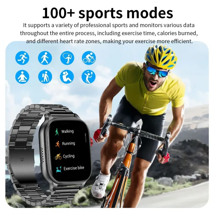 Розумний смарт годинник Smart Energy Steel Black - зображення 4