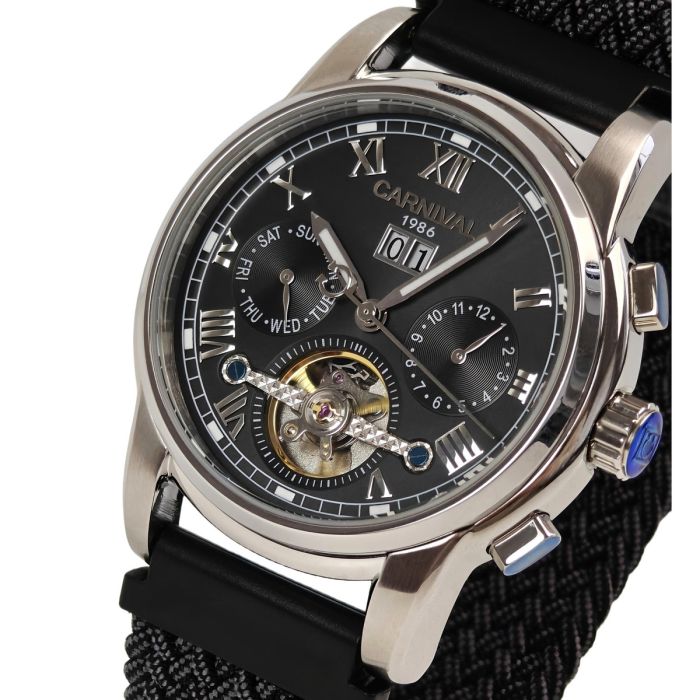 Чоловічий механічний годинник Carnival First Magnetic, 2 ремінці - зображення 1