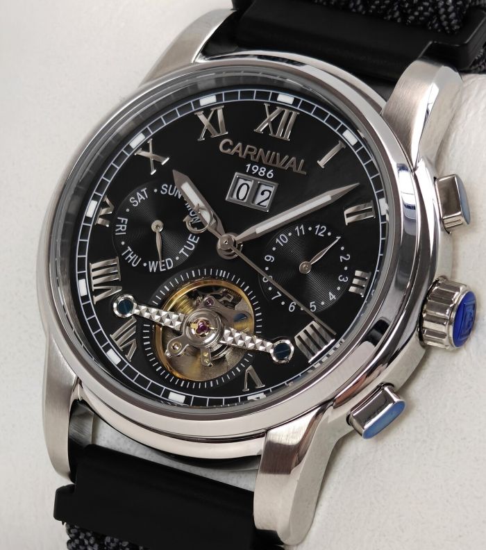 Чоловічий механічний годинник Carnival First Magnetic, 2 ремінці - зображення 2