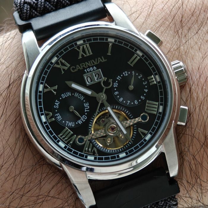 Чоловічий механічний годинник Carnival First Magnetic, 2 ремінці - зображення 6