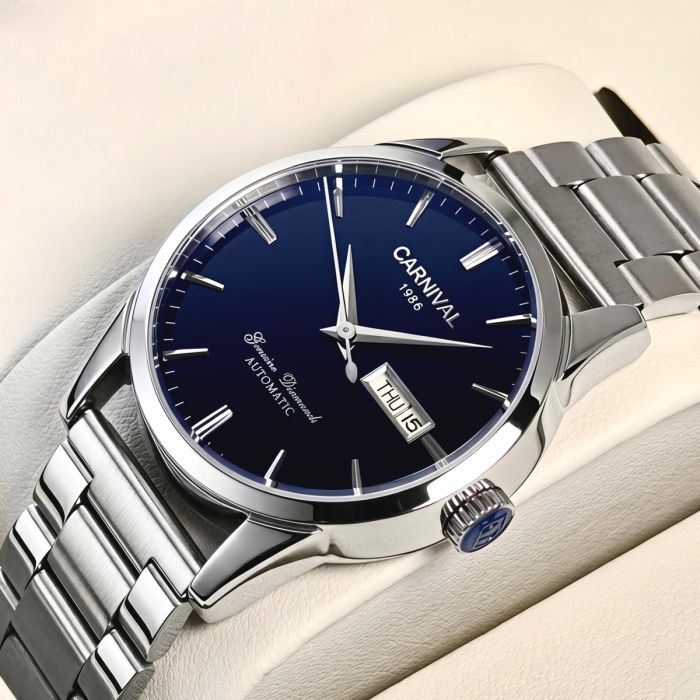 Чоловічий механічний годинник Carnival Flagman Supermetal, 2 ремінці - изображение 2