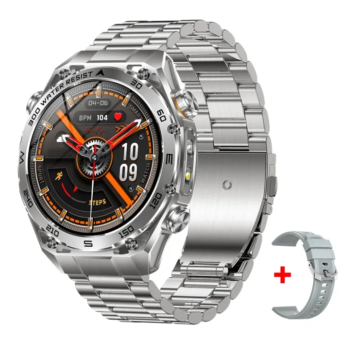Розумний смарт годинник Smart Flash Steel Silver - зображення 1