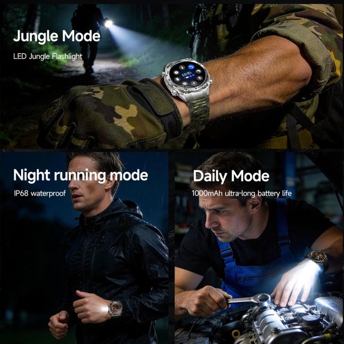 Розумний смарт годинник Smart Flash Rubber Silver - изображение 5