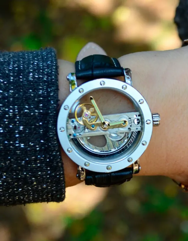 Чоловічі годинники Forsining Air Silver - зображення 11