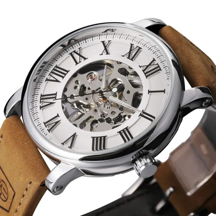 Чоловічий механічний годинник Forsining Vintage Pro - зображення 4