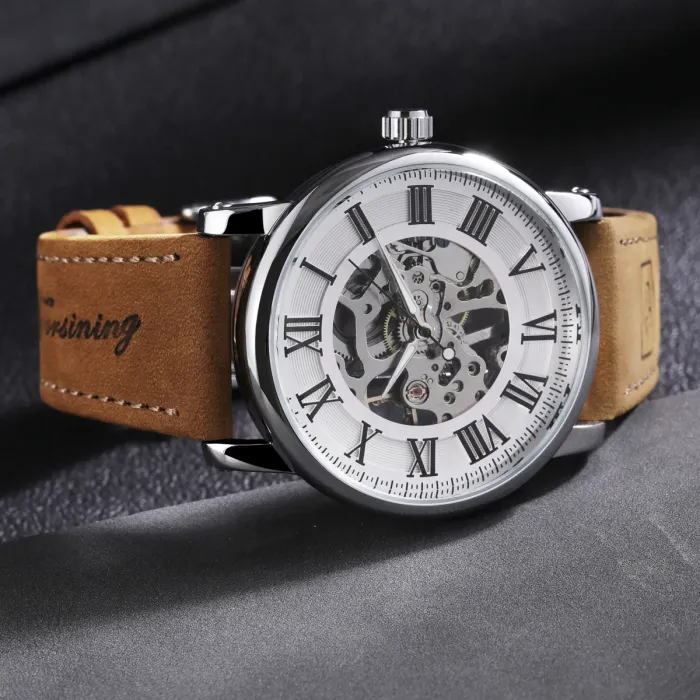 Чоловічий механічний годинник Forsining Vintage Pro - зображення 6