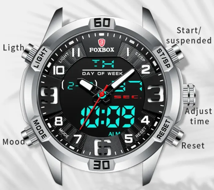 Чоловічий спортивний тактичний годинник Foxbox Aero - зображення 4