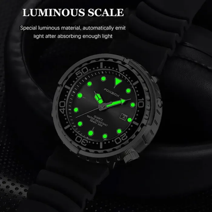 Чоловічий водостійкий годинник Foxbox Drive - зображення 9