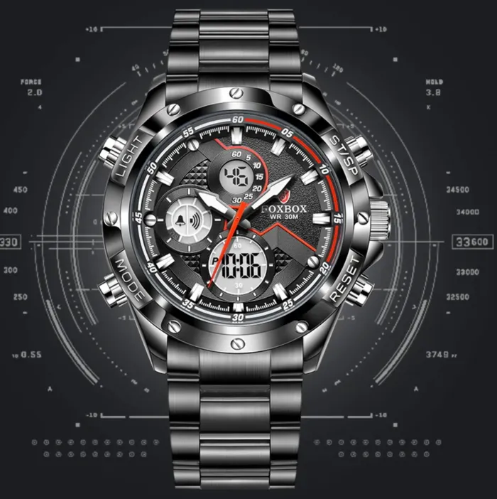 Чоловічий спортивний тактичний годинник FoxBox England - зображення 3