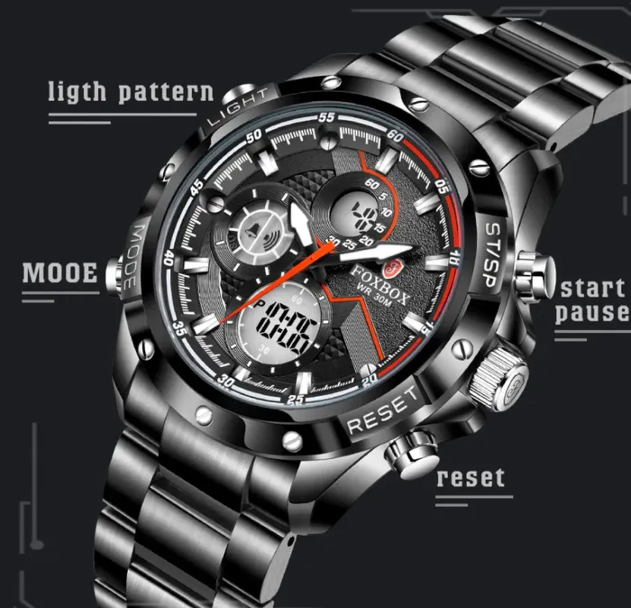 Чоловічий спортивний тактичний годинник FoxBox England - зображення 7