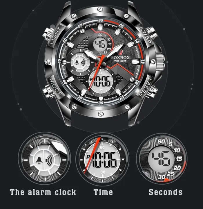 Чоловічий спортивний тактичний годинник FoxBox England - зображення 8